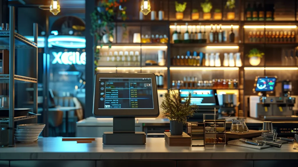 Cloud kitchen POS system dashboard showing online orders and delivery integrations in a modern kitchen setup