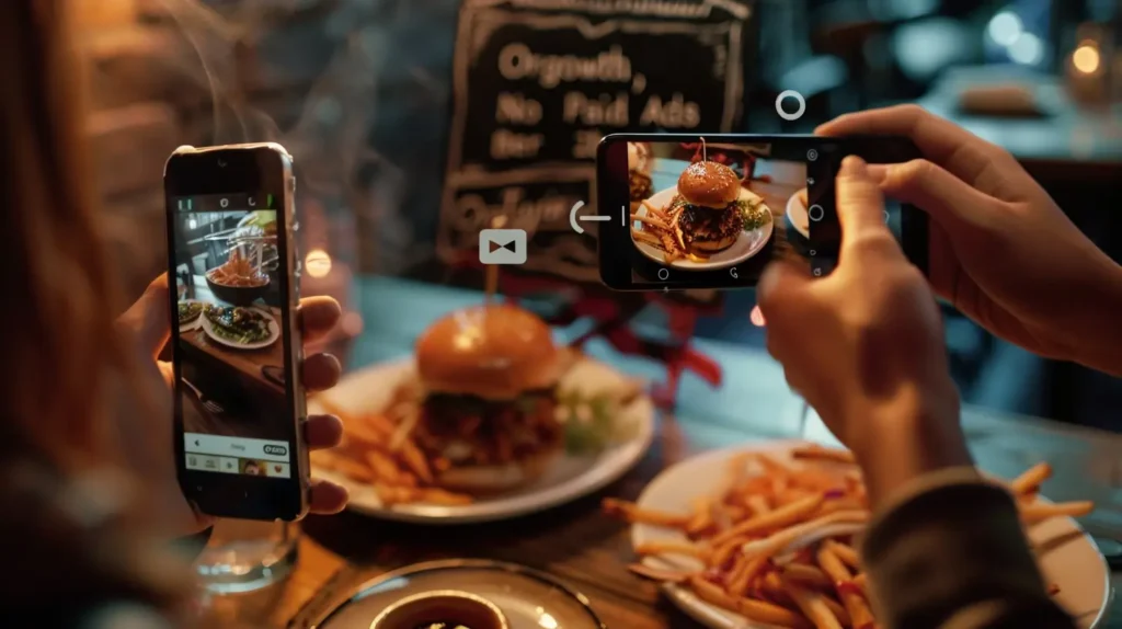 Organic restaurant marketing strategies like social media, local SEO, and word-of-mouth help small restaurants grow without spending on ads.