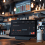 Restaurant POS system dashboard showing sales analytics and inventory tracking for small businesses